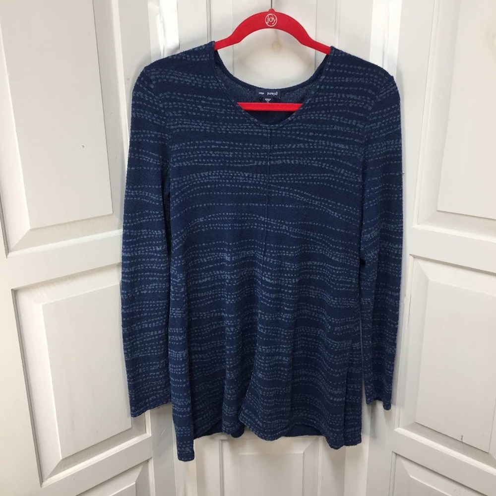 Pure Jill Indigo Blue Top